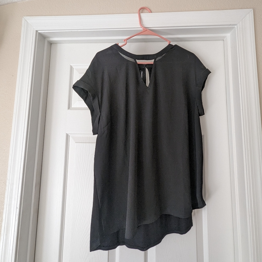 Black blouse top
